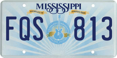 MS license plate FQS813