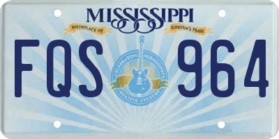 MS license plate FQS964