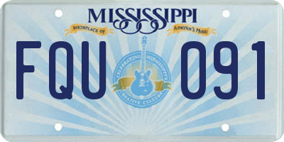 MS license plate FQU091