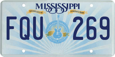 MS license plate FQU269