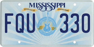 MS license plate FQU330