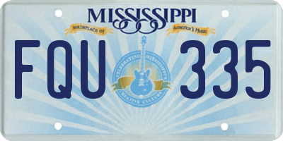 MS license plate FQU335