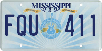 MS license plate FQU411