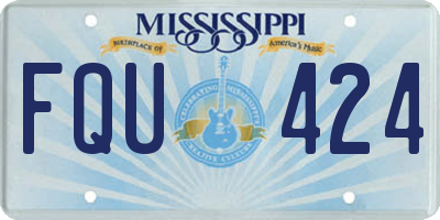 MS license plate FQU424