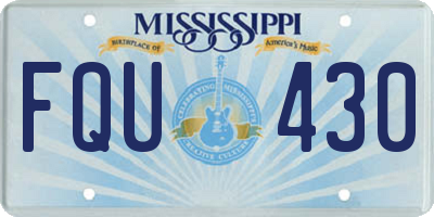 MS license plate FQU430