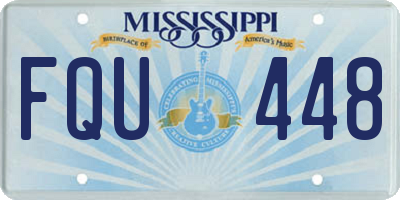 MS license plate FQU448