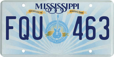 MS license plate FQU463