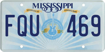 MS license plate FQU469