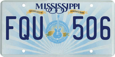 MS license plate FQU506