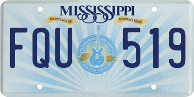 MS license plate FQU519