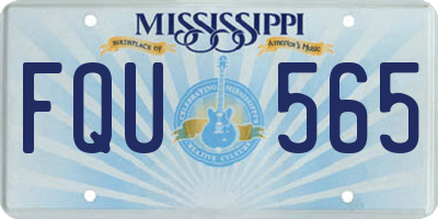 MS license plate FQU565