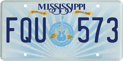 MS license plate FQU573