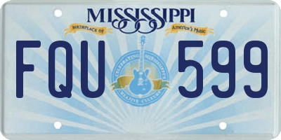 MS license plate FQU599