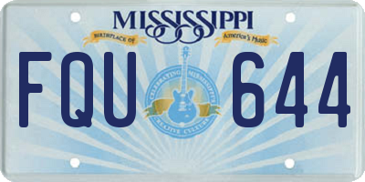 MS license plate FQU644