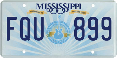 MS license plate FQU899