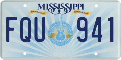 MS license plate FQU941