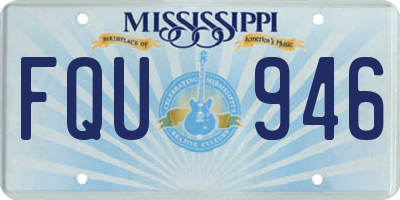 MS license plate FQU946