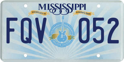 MS license plate FQV052