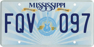 MS license plate FQV097