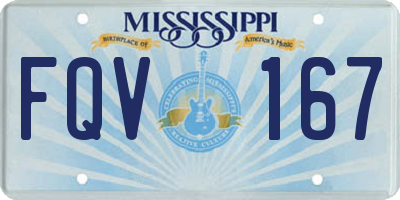 MS license plate FQV167