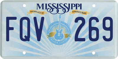 MS license plate FQV269