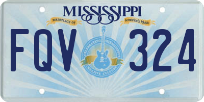 MS license plate FQV324