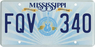 MS license plate FQV340