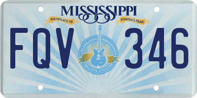 MS license plate FQV346