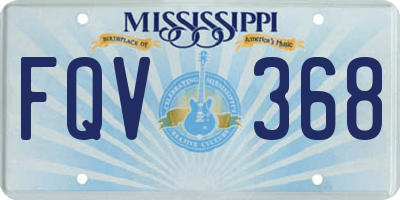 MS license plate FQV368