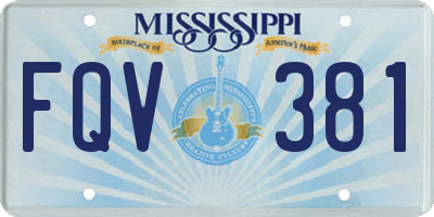 MS license plate FQV381
