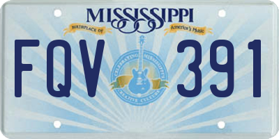 MS license plate FQV391