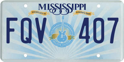 MS license plate FQV407