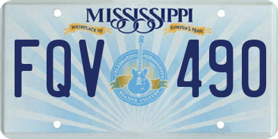 MS license plate FQV490