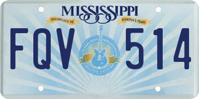 MS license plate FQV514