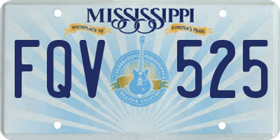 MS license plate FQV525