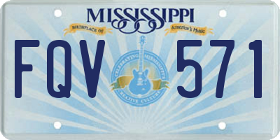 MS license plate FQV571