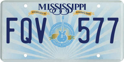 MS license plate FQV577