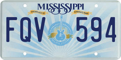 MS license plate FQV594