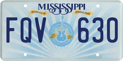 MS license plate FQV630