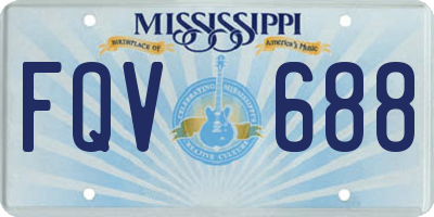 MS license plate FQV688