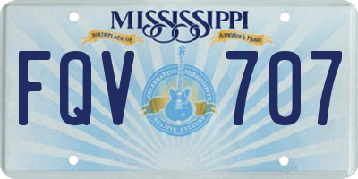 MS license plate FQV707