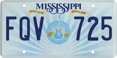 MS license plate FQV725