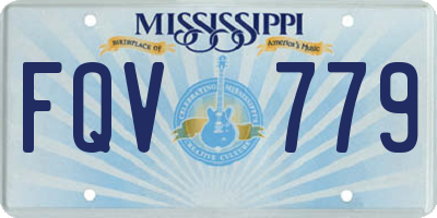 MS license plate FQV779