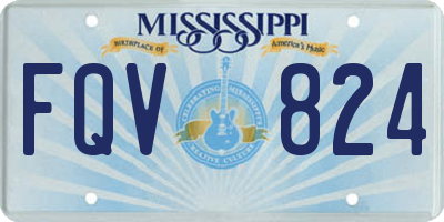 MS license plate FQV824