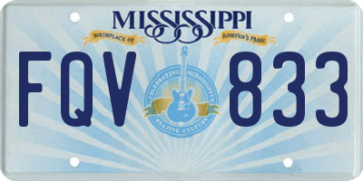MS license plate FQV833
