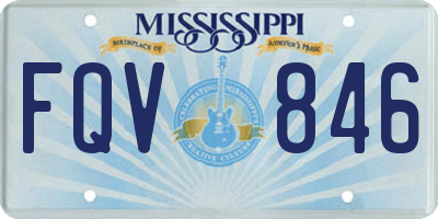 MS license plate FQV846
