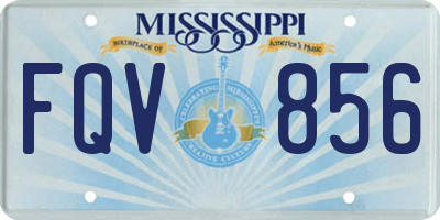 MS license plate FQV856