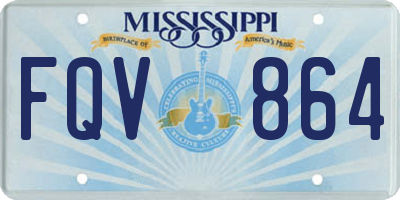 MS license plate FQV864