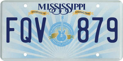 MS license plate FQV879