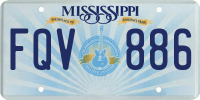 MS license plate FQV886